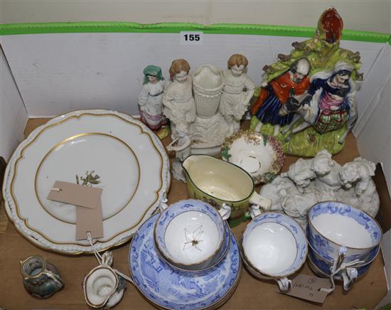 A Royal Worcester armorial plate and sundry ceramics